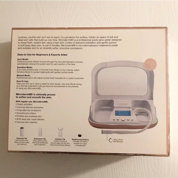 TS MicrodermMD Professional Grade Home Microdermabrasion System Plus 3 Add Ons - Picture 6 of 11